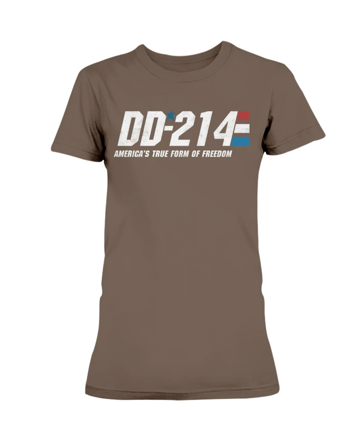 DD-214 America's True Form Of Freedom Ladies T-Shirt - Spreadstores