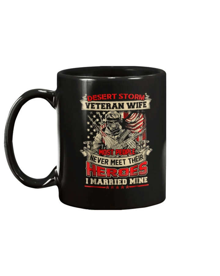 Desert Storm Combat Veteran Wife Mug - Spreadstores