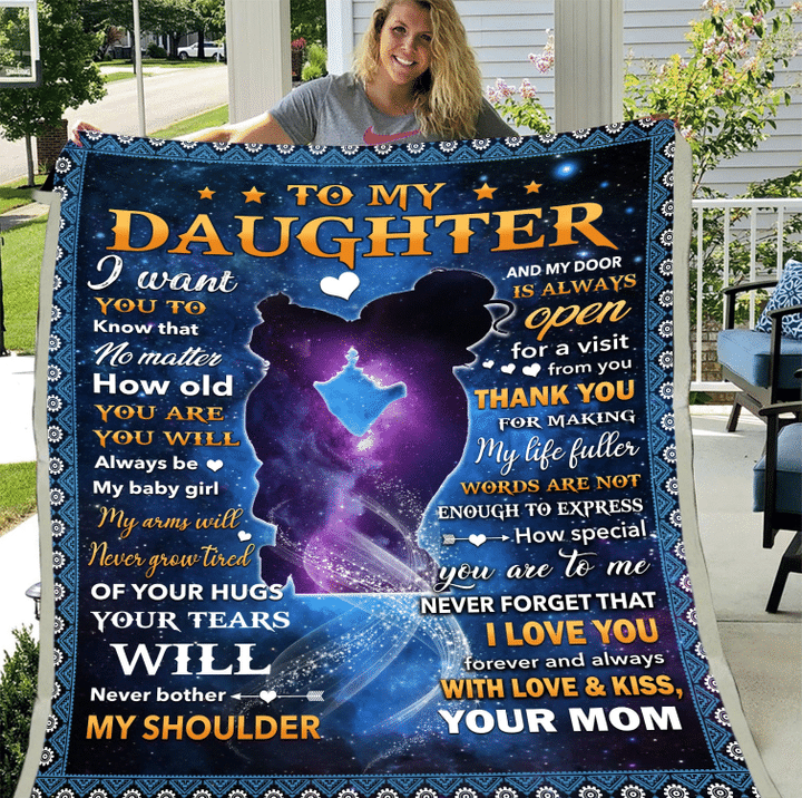 Daughter Blanket To My Daughter I Want You To Know That No Matter How Old You Are Fleece Blanket, Gift From Mom - Spreadstores