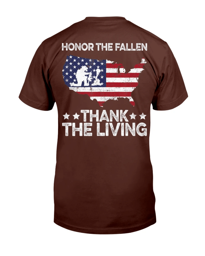 Honor the Fallen Thank the Living Veteran Military T-Shirt - Spreadstores