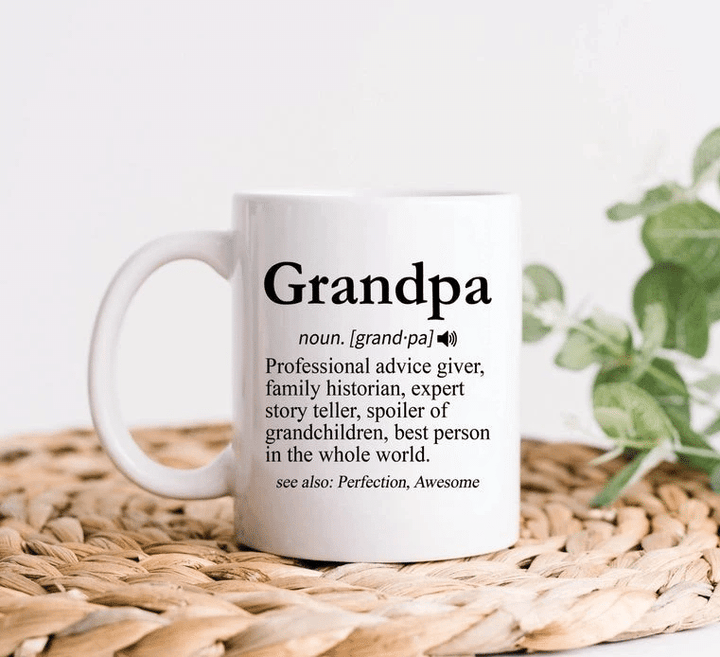 Grandpa Mug, Gifts For Grandpa, Grandfather Coffee Mug, Grandpa Definition, Funny Grandpa Gift, Father's Day Gift - Spreadstores