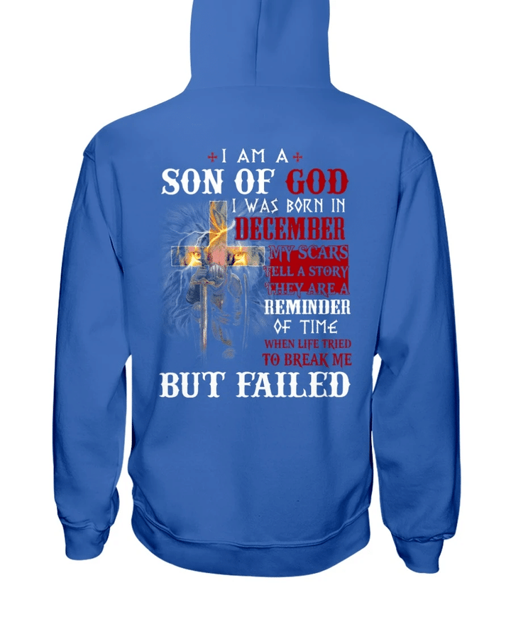 I Am A Son Of God, I Was Born In December Veteran Hoodie, Veteran Sweatshirts - Spreadstores