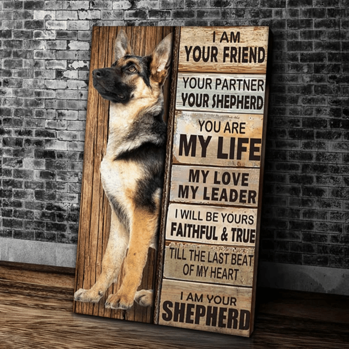 I Am Your Friend Your Partner Your Shepherd I Will Be Yours Faithful And True I Am Your Shepherd Canvas - Spreadstores