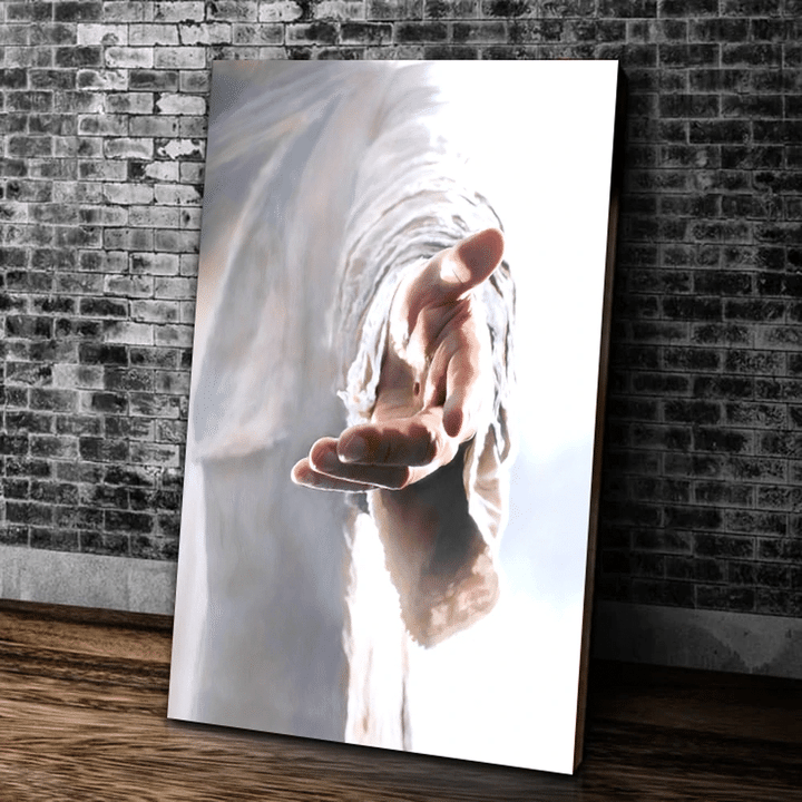 Jesus, Take My Hand Matte Canvas, Gift For Christian, Happy Easter, Wall Art Decor - Spreadstores