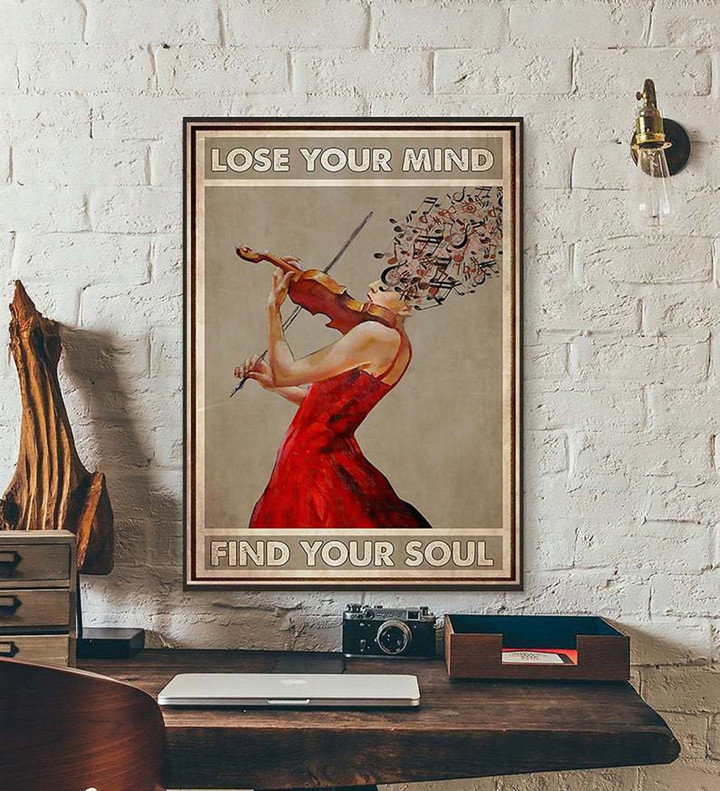 Lose Your Mind Find Your Soul Violin Canvas - Spreadstores