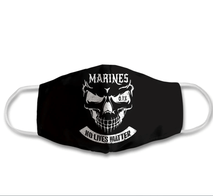 Marines Veteran, No Lives Matter, Gift For Marine Veteran Polyblend Face Cover - Spreadstores