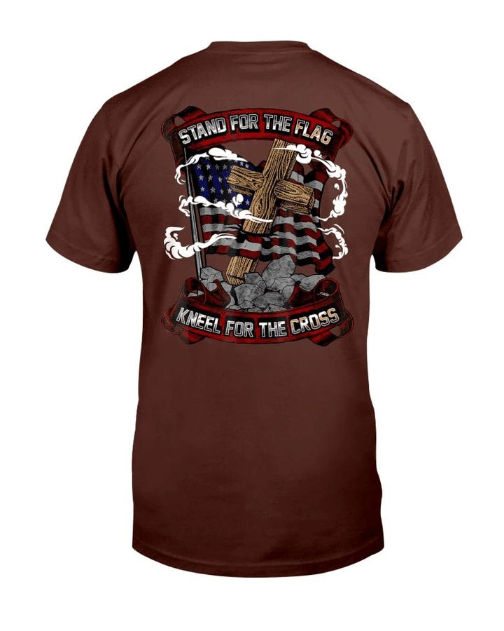 Stand For The Flag Kneel For The Cross, Veteran Day T-Shirt - Spreadstores