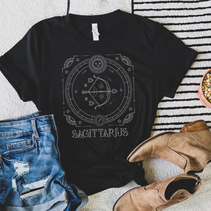 Sagittarius Birthday Shirts, Sagittarius Zodiac Sign, Sagittarius Sign V1, Gift For Her Unisex T-Shirt - Spreadstores