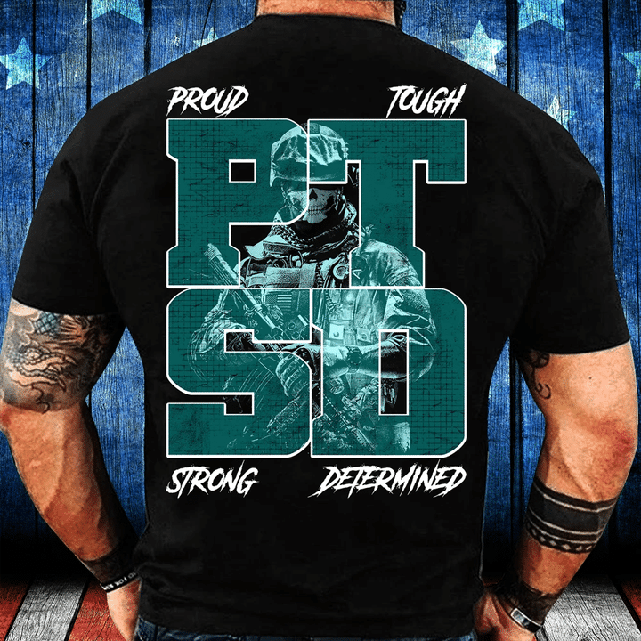 PTSD-Proud Tough Strong Determined T-Shirt - Spreadstores