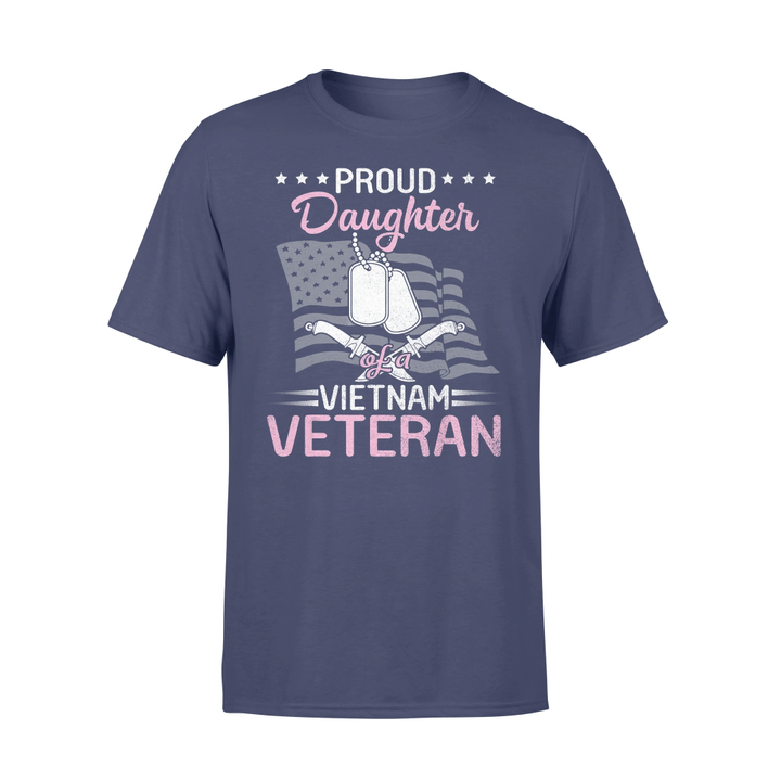 Proud Daughter Of A Vietnam Veteran Papa T-shirt - Spreadstores