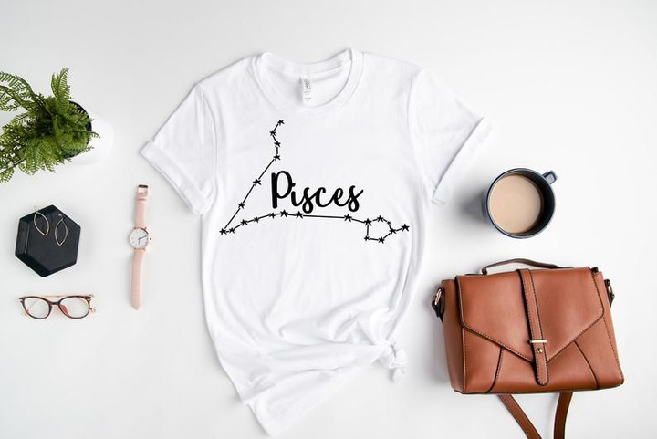 Pisces Shirt, Pisces Zodiac Sign, Astrology Birthday Shirt, Gift For Her, Pisces Gifts Unisex T-Shirt - Spreadstores