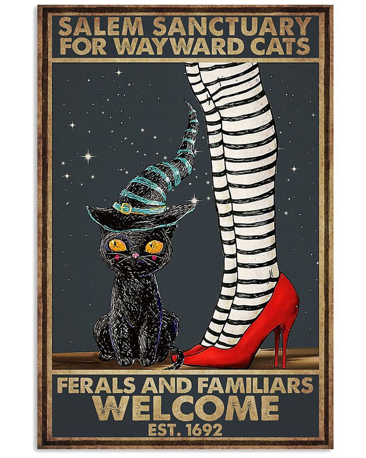 Salem Sanctuary For Wayward Cats Ferals And Familiars Welcome Fleece Blanket - Spreadstores