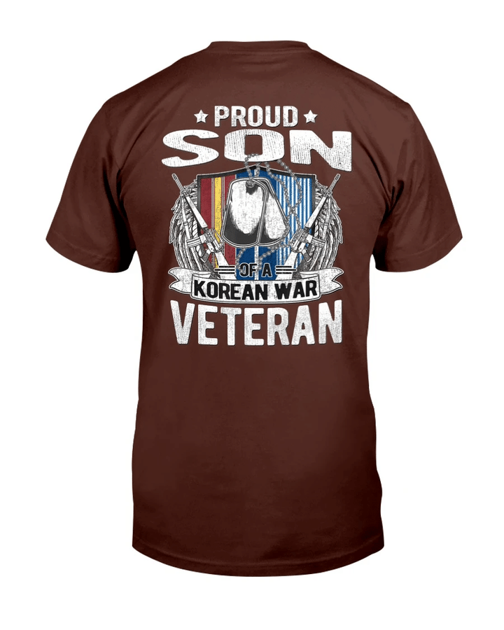 Proud Son Of A Korean War Veteran Military Family Gift T-Shirt - Spreadstores