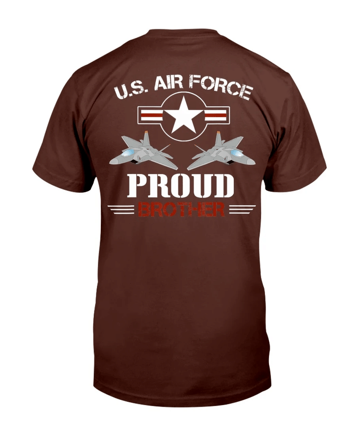 Proud Brother Of A Air Force Veteran American Military T-Shirt - Spreadstores