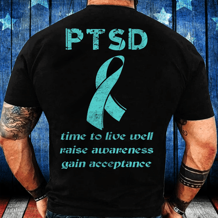 PTSD Awareness Shirt Time To Live Well Raise Awareness T-Shirt - Spreadstores