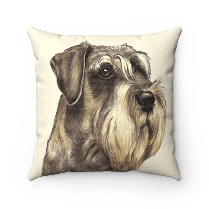 Schnauzer Dog Pillow, Gift For Dog's Lovers, I Love Schnauzer Dog Pillow, Gift For Pet's Lovers - Spreadstores