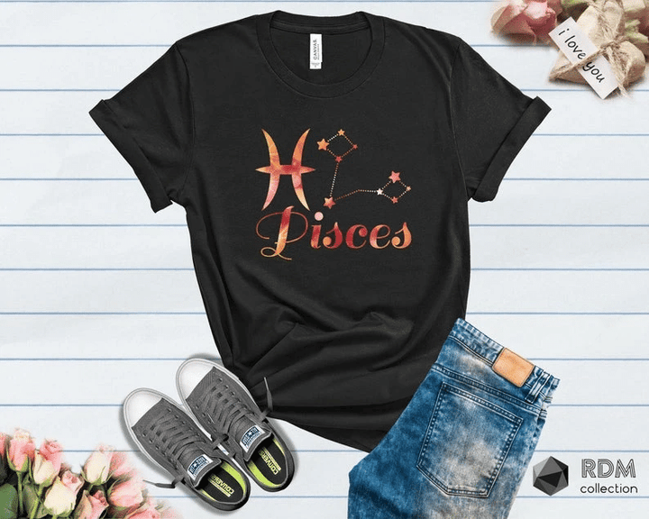 Pisces Shirt, Pisces Zodiac Sign, Astrology Birthday Shirt, Birthday Gift Idea For Pisces Unisex T-Shirt - Spreadstores