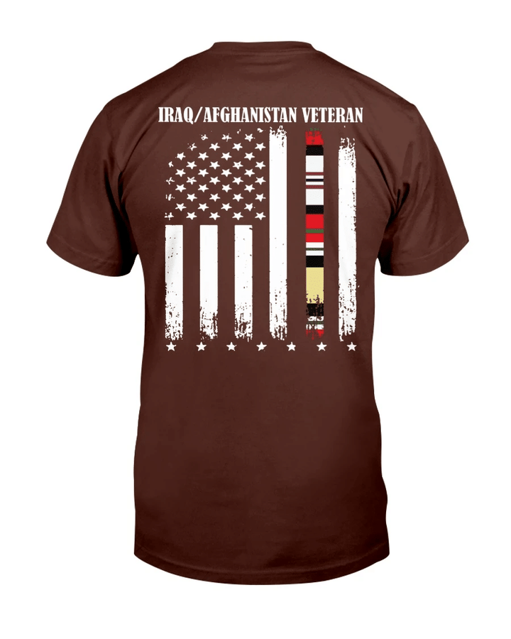 Proud Iraq Afghanistan Veteran Flag T-Shirt - Spreadstores