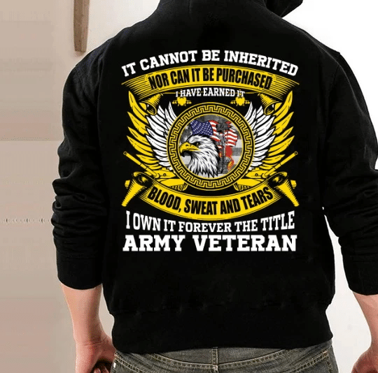 Veteran Shirt - I Own It Forever The Title Army Veteran Veteran Hoodie, Veteran Sweatshirts - Spreadstores