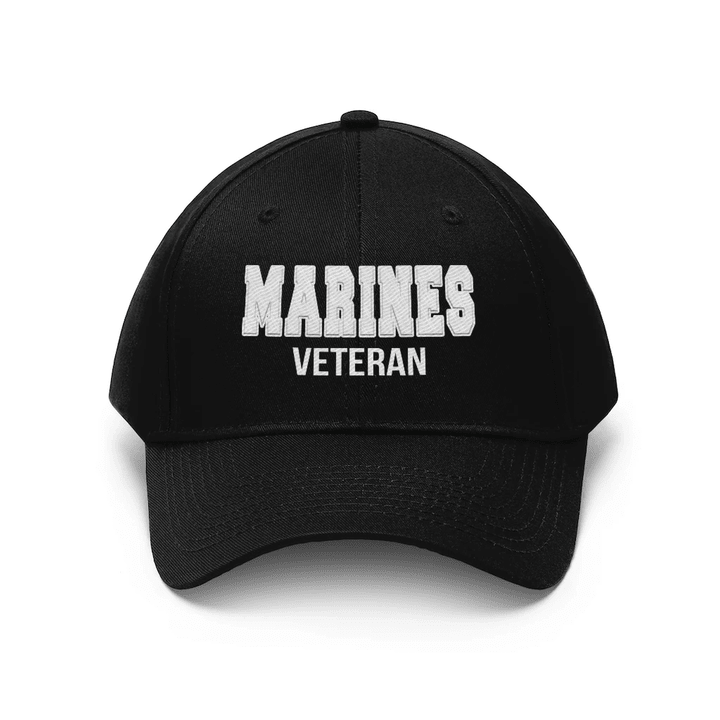 Veteran Hat, Marine Veteran Hat, Gift For Veteran Unisex Twill Hat - Spreadstores