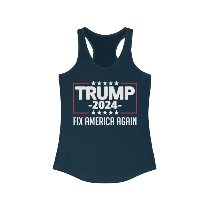 Trending Shirt, Trump Shirt, Trump 2024, Fix America Again Women's Tank - Spreadstores