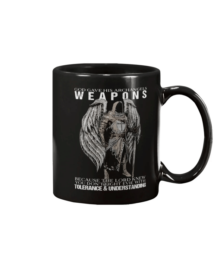 Veteran Mug, Gift For Dad, God Gave His Archangels Weapons Mug - Spreadstores