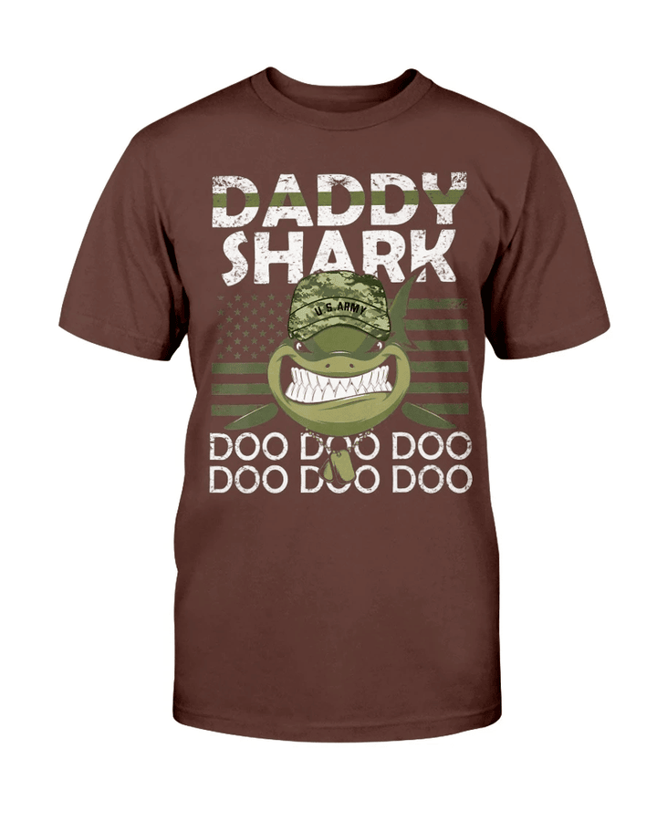 Veteran - Army Daddy Shark Doo Doo Doo T-Shirt - Spreadstores