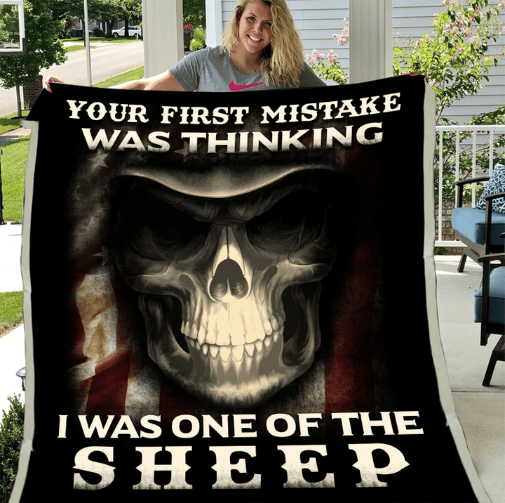 Veteran Blanket, Your First Mistake Was Thinking I Was One Of The Sheep Fleece Blanket - Spreadstores