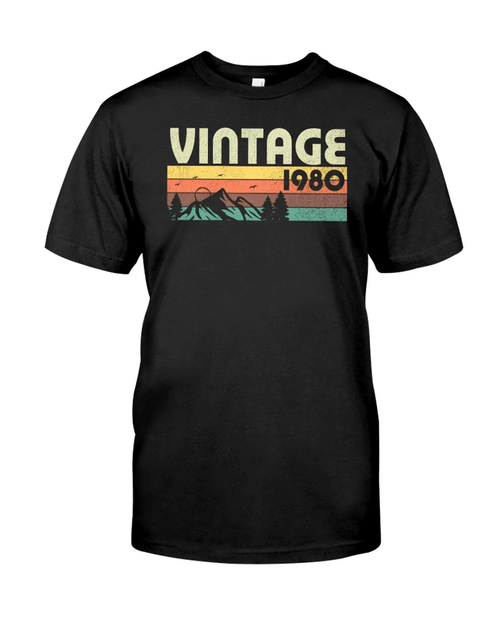 Vintage 1980 V3, 41st Birthday Gifts For Him For Her, Birthday Unisex T-Shirt KM0704 - Spreadstores