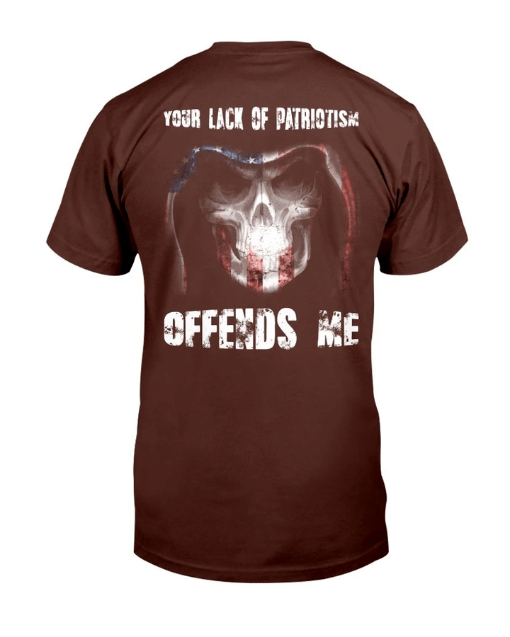 Your Lack Of Patriotism Offends Me T-Shirt - Spreadstores