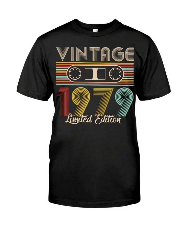 Vintage 1979 Limited Edition V3, Birthday Gifts Idea, Gift For Her For Him Unisex T-Shirt KM0704 - Spreadstores
