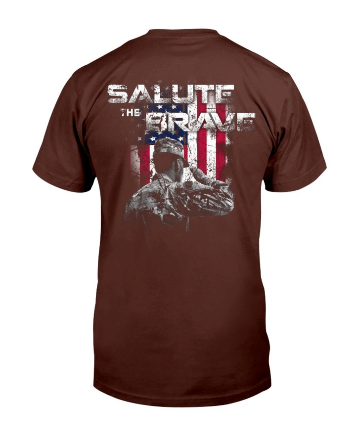 Veterans Shirt Salute The Brave T-Shirt - Spreadstores