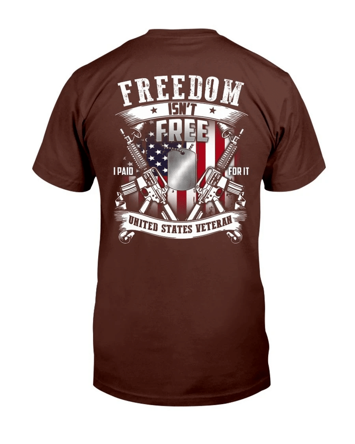 Veterans Shirt Freedom Isn't Free I Pair For It United States Veteran T-Shirt - Spreadstores