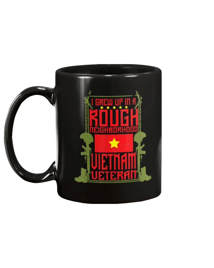Vietnam Veteran I Grew Up In A Rough Neighborhood Mug - Spreadstores