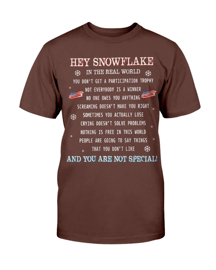Veterans Shirt Hey Snowflake The Real World Veteran T-Shirt - Spreadstores