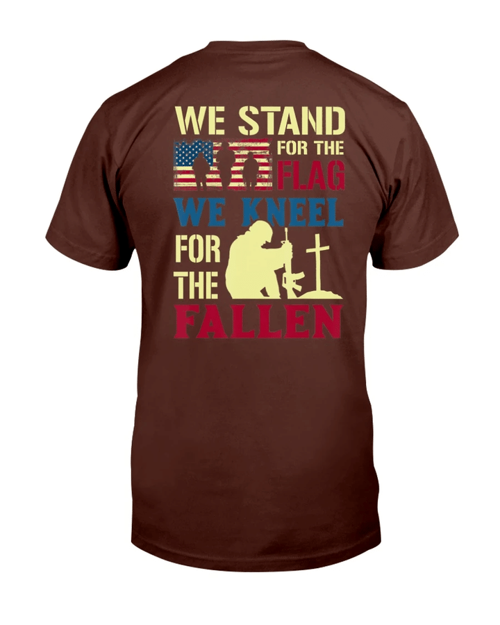 Veterans Shirt We Stand For The Flag We Kneel For The Fallen T-Shirt - Spreadstores
