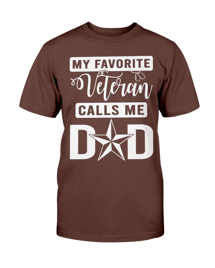 Veterans Shirt My Favorite Veteran Calls Me Dad T-Shirt - Spreadstores