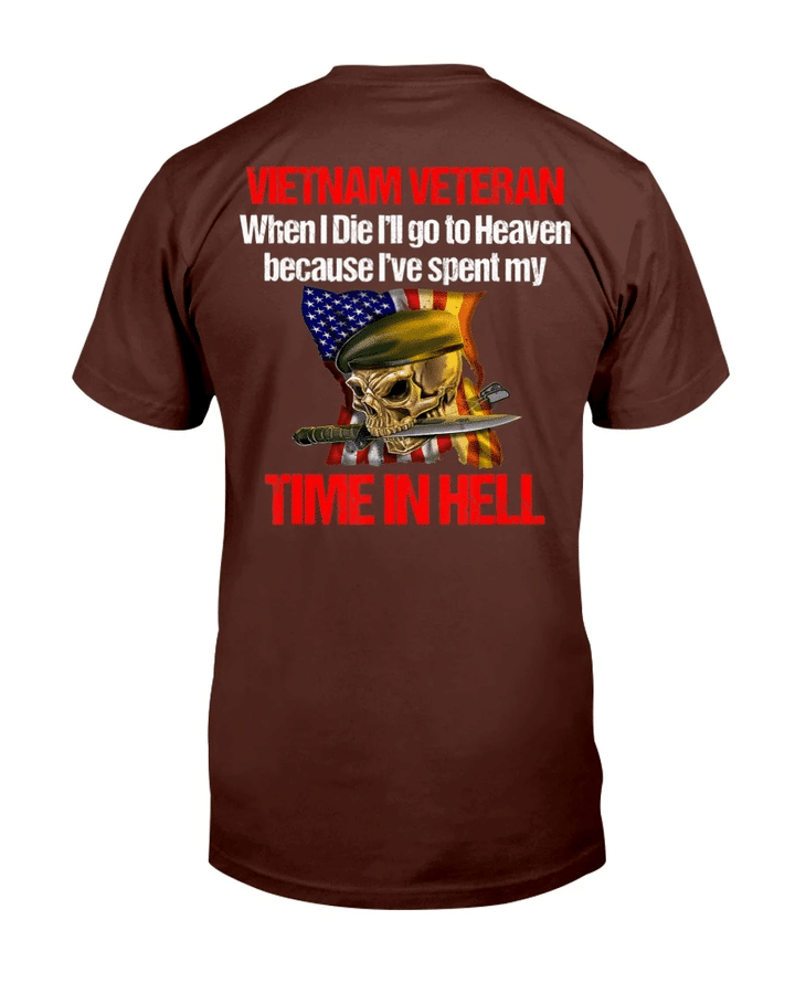 Veterans Shirt Vietnam War When I Die I Will Go To Heaven T-Shirt - Spreadstores