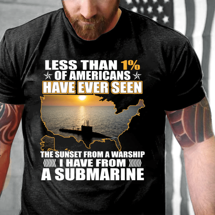 Veterans Shirt - Sunset From A Warship I Have From Submarine T-Shirt - Spreadstores
