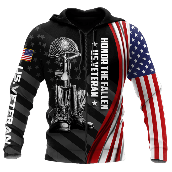 Veteran Zipped Hoodie, If You Haven't Risked Coming Home Under A Flag All Over Printed Zipped Hoodie - Spreadstores