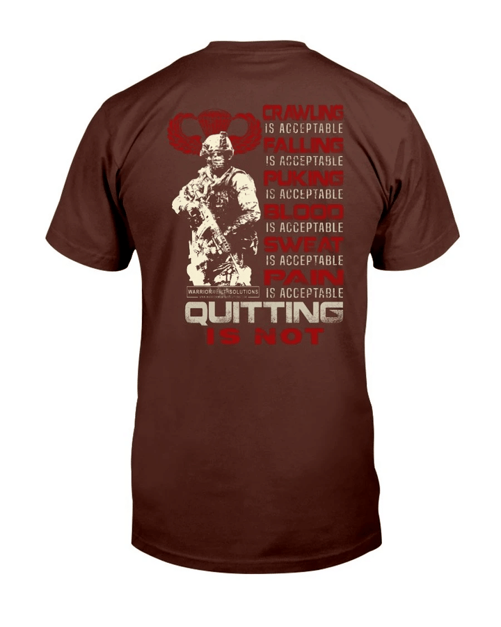 Veterans Shirt - Quitting Is Not T-Shirt - Spreadstores
