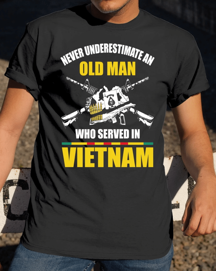 Veteran Shirt, Who Served In Vietnam Classic T-Shirt, Father's Day Gift For Dad KM1204 - Spreadstores