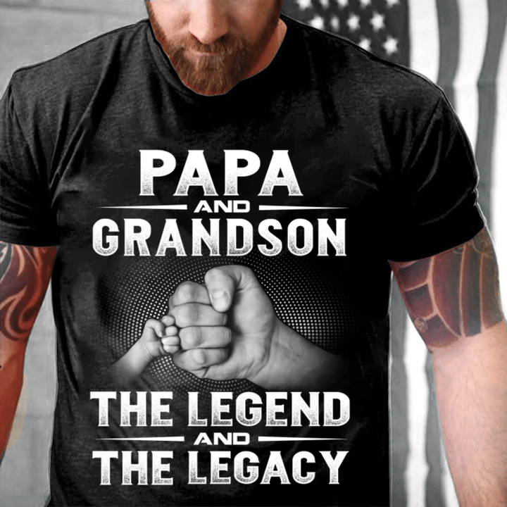 Veteran Shirt, Gift For Dad, Papa And Grandson, The Legend And The Legacy T-Shirt - Spreadstores