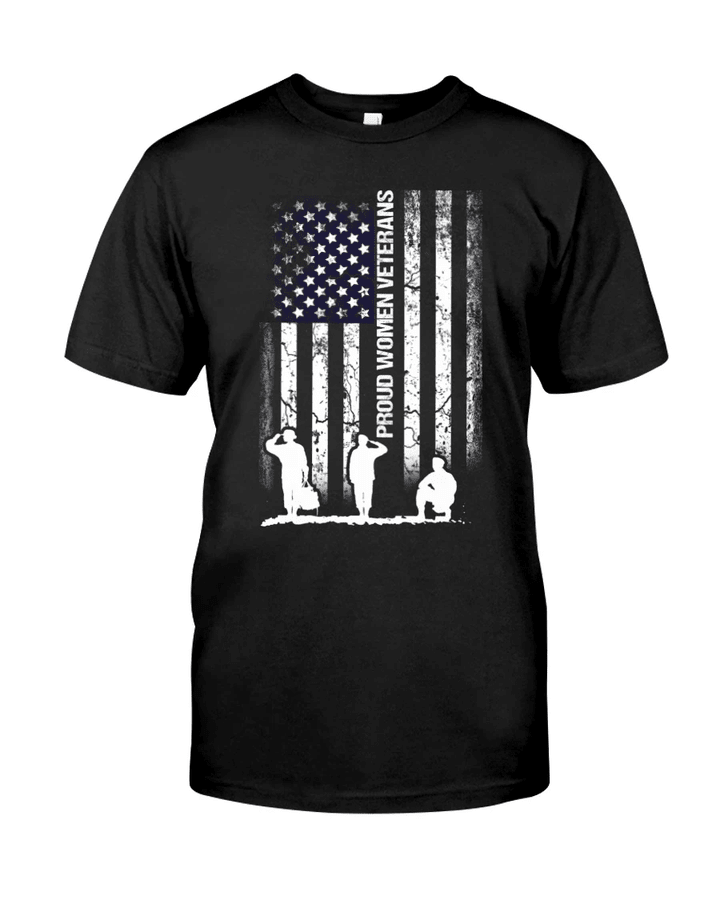 Veteran Shirt, Female Veteran, Proud Women Veterans Unisex T-Shirt KM0106 - Spreadstores