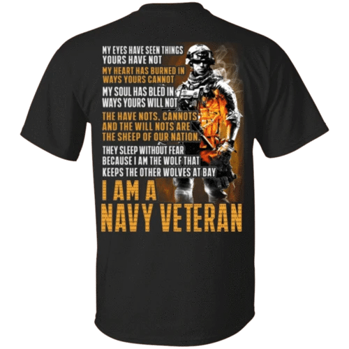 Veteran Shirt, US Navy Shirt, I Am A Navy Veteran T-Shirt KM0507 - Spreadstores