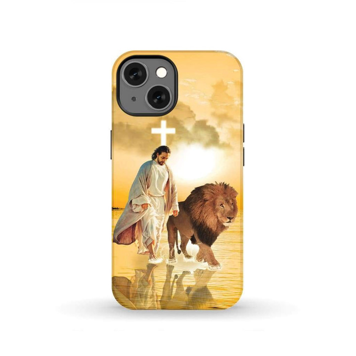 The Lion of Judah, Jesus walks on water phone case