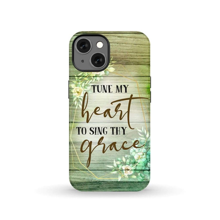 Tune my heart to sing thy grace Hymn lyrics phone case