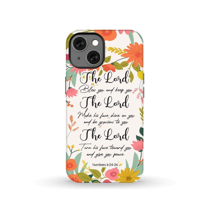 The Lord bless you and keep you Numbers 6:24-26 Bible verse phone case