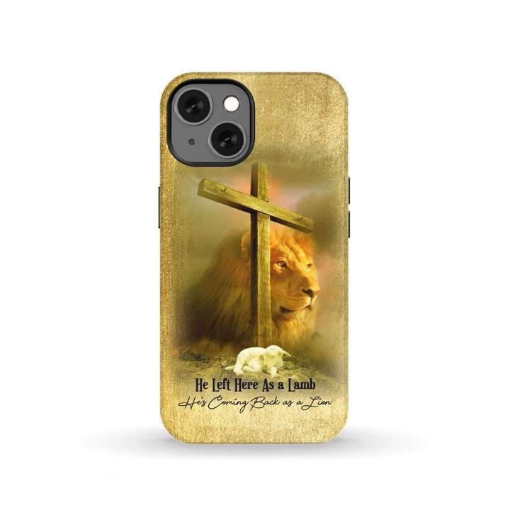 Jesus lion and lamb phone case