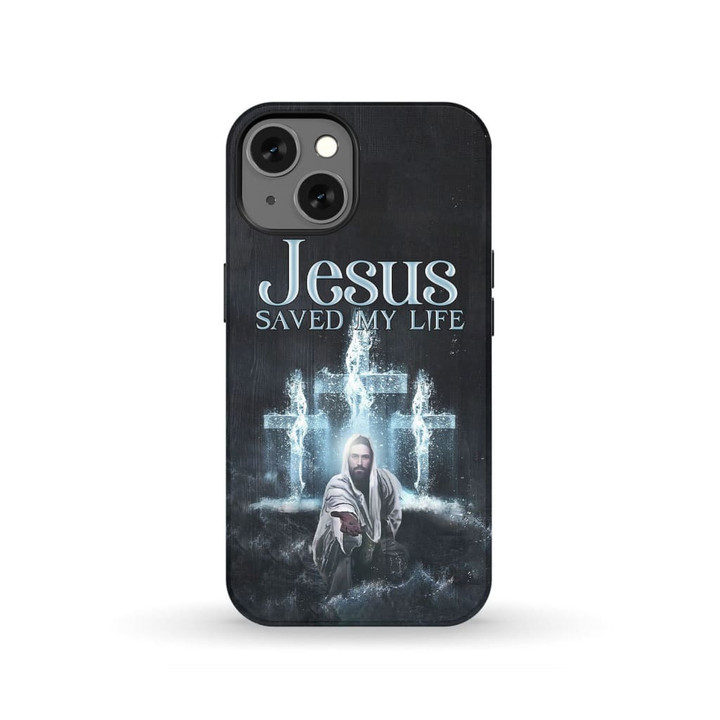 Jesus reaching out his hand, Jesus saved my life phone case